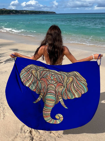 Cover up con stampa elefante