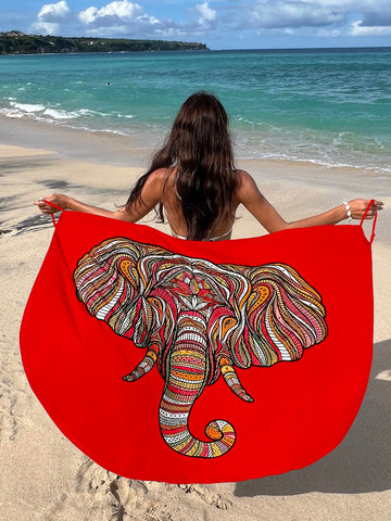 Cover up con stampa elefante